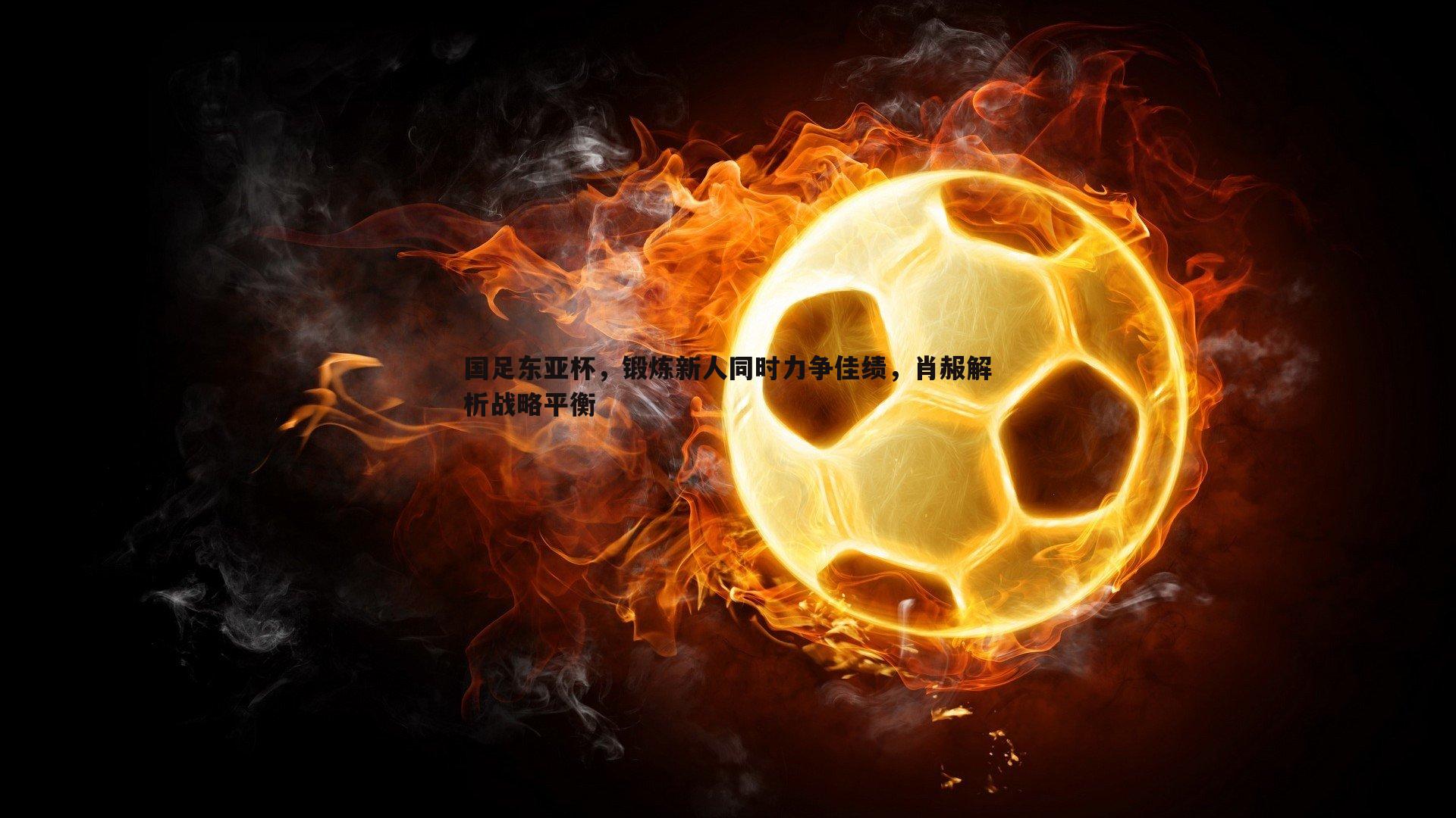 国足东亚杯,锻炼新人同时力争佳绩,肖赧解析战略平衡